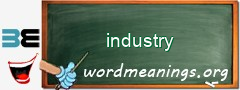 WordMeaning blackboard for industry